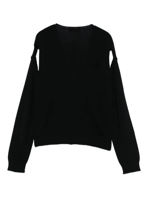 Gimaguas button-front split-sleeve cardigan - Black - zdjęcie produktu nr 2