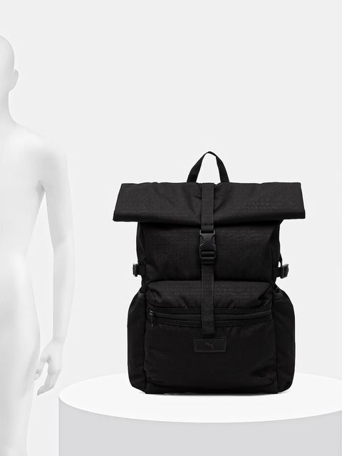 Puma plecak kolor czarny duży gładki 91875