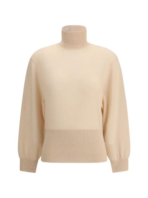 Loro Piana Camino funnel-neck ribbed sweater - Neutrals - zdjęcie produktu nr 1