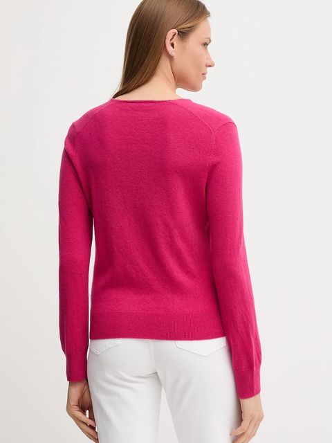 United Colors of Benetton sweter wełniany damski kolor różowy lekki 1002D401Y - zdjęcie produktu nr 2