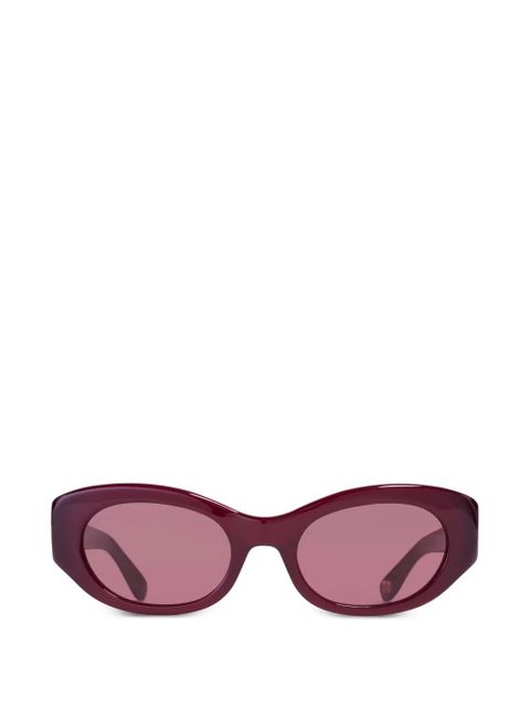 GANNI x Ace & Tate Dakota oval-frame sunglasses - Red - zdjęcie produktu nr 1