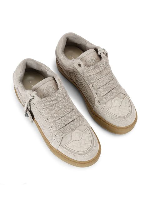 Kurt Geiger London sneakersy zamszowe Southbank Tag kolor beżowy 493347209 - zdjęcie produktu nr 2