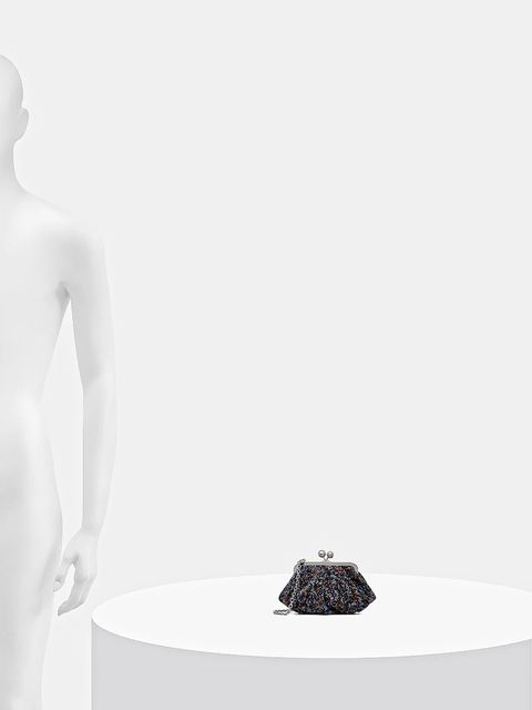 Weekend Max Mara torebka z dodatkiem wełny ACCENNI kolor niebieski 2615511154600