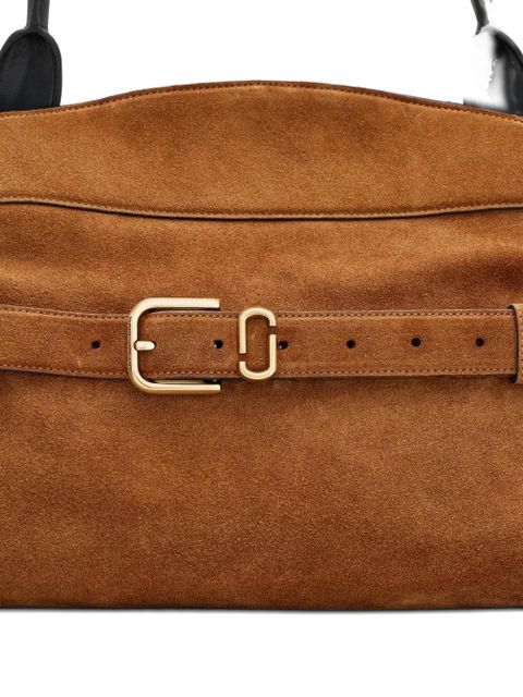Marc Jacobs large Dakota belt-buckle suede shoulder bag - Brown