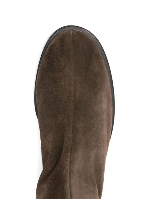 Dear Frances Joss suede zip boots - Brown
