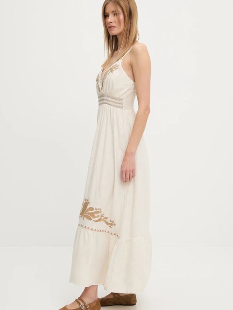 Answear.LAB sukienka z lnem