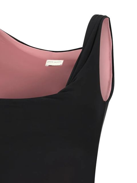 Magda Butrym square-neck tank top - Black