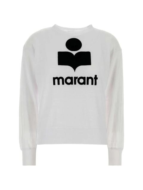 MARANT ÉTOILE logo T-shirt - White - zdjęcie produktu nr 1