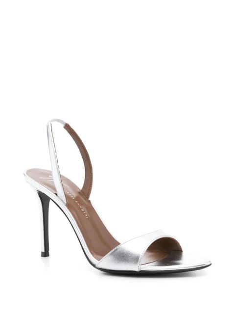 Giuseppe Zanotti 100mm Llilibeth sandals - Silver - zdjęcie produktu nr 2