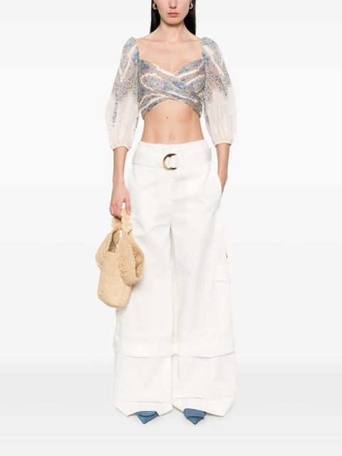 ZIMMERMANN Illuminate cargo pants - White