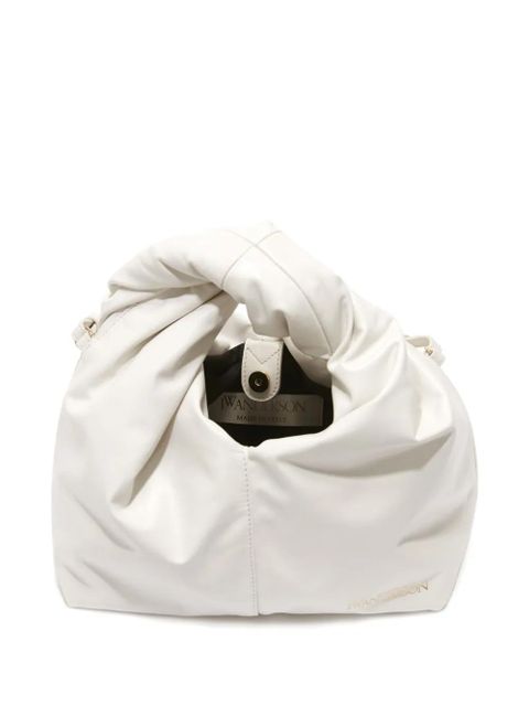 JW Anderson mini Twister leather crossbody bag - White