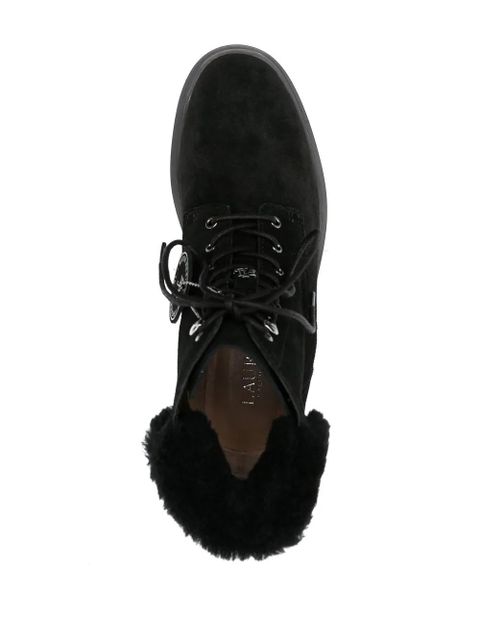 Lauren Ralph Lauren Carlee shearling-trim bootie - Black