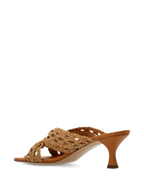Casadei 50mm Damier Versilia Geraldine mules - Neutrals
