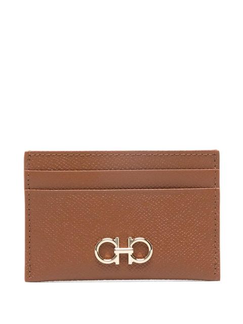 Ferragamo logo-detail card holder - Brown - zdjęcie produktu nr 1