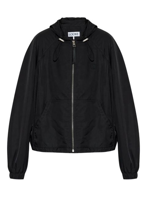 LOEWE hooded drawstring bomber jacket - Black - zdjęcie produktu nr 1