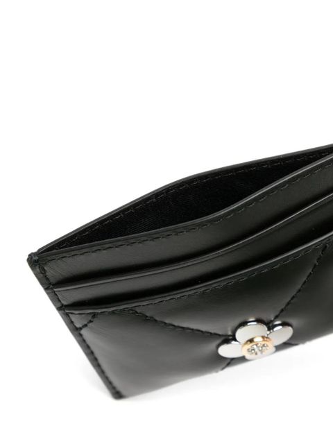Tory Burch Kira clover diamond quilt cardholder - Black