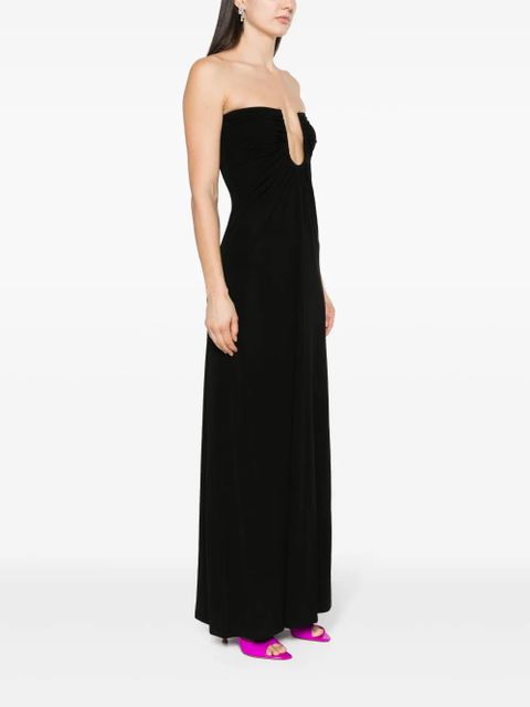 Christopher Esber Arced Palm strapless dress - Black