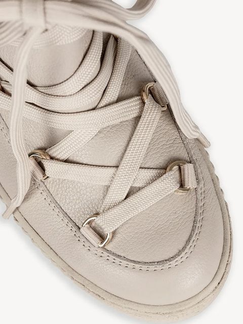 Bizuu śniegowce skórzane kolor beżowy ESPEN