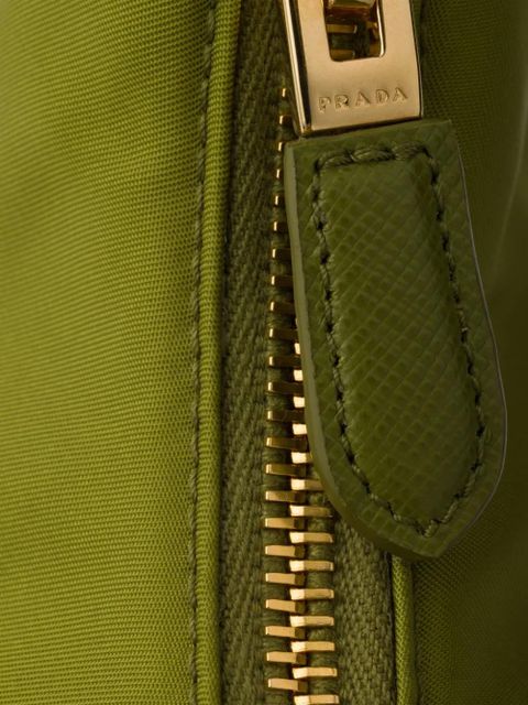 Prada mini Re-Edition 2005 triangle-logo tote bag - Green