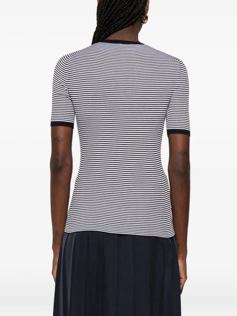 Prada striped logo T-shirt - White