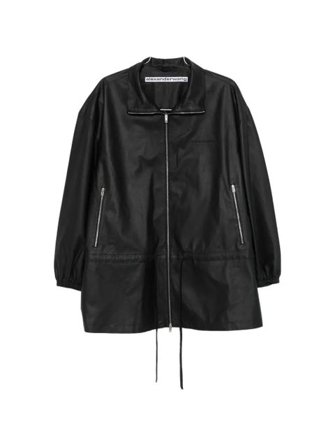 Alexander Wang funnel-collar zip-up parka - Black - zdjęcie produktu nr 1