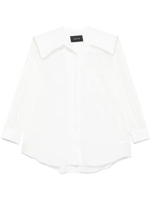 Simone Rocha sailor-collar puff-sleeves shirt - White - zdjęcie produktu nr 1