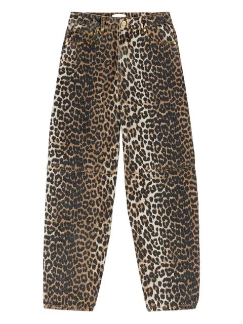 GANNI leopard-print jeans - Brown - zdjęcie produktu nr 1