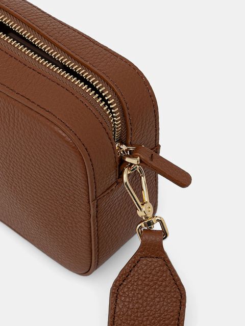 Coccinelle torebka skórzana kolor brązowy E5 MN5 55 I1 01