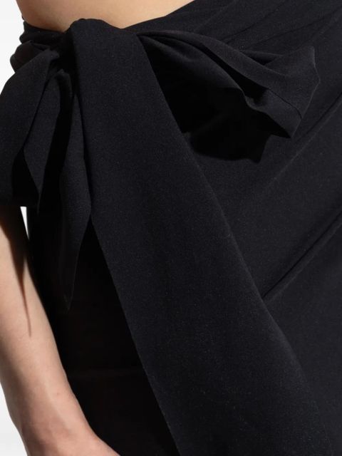 Hunza G wrap miniskirt - Black