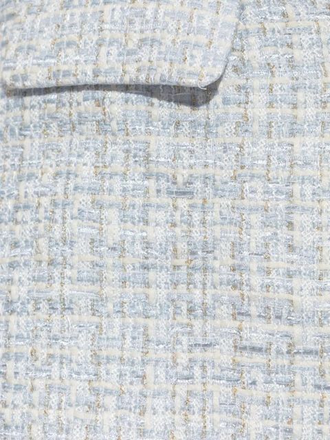 Self-Portrait tweed mini skirt - Blue