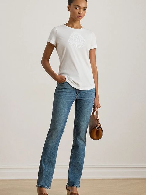 Lauren Ralph Lauren t-shirt damski kolor biały 200P03753