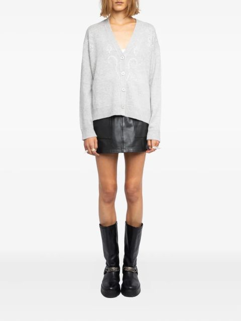 Zadig&Voltaire strass Mirkaz cardigan - Grey - zdjęcie produktu nr 2