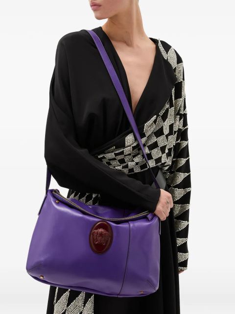 Versace Lou nappa shoulder bag - Purple - zdjęcie produktu nr 2