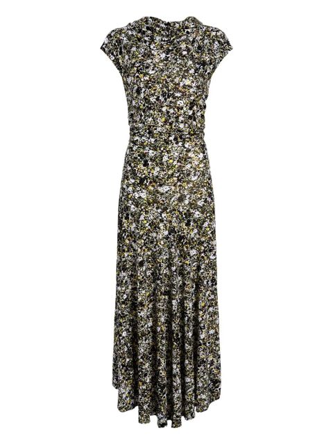 Proenza Schouler Tamara printed midi dress - Black - zdjęcie produktu nr 1