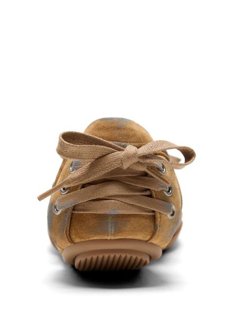 Acne Studios laced leather sneakers - Neutrals - zdjęcie produktu nr 2