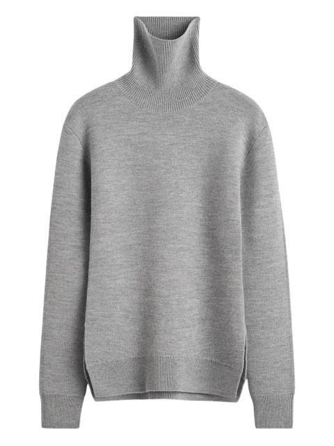 TOTEME high-neck double knit sweater - Grey - zdjęcie produktu nr 1