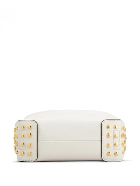 Tod's studded mini shoulder bag - White