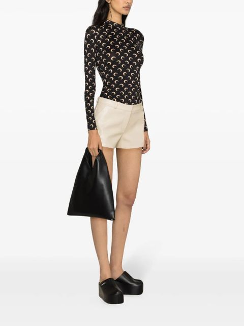 Marine Serre Crescent Moon top - Black