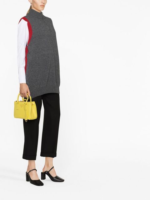 Prada mini Galleria saffiano leather bag - Yellow - zdjęcie produktu nr 2