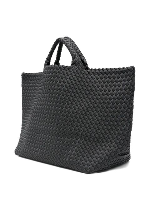 NAGHEDI large St. Barths woven tote bag - Black