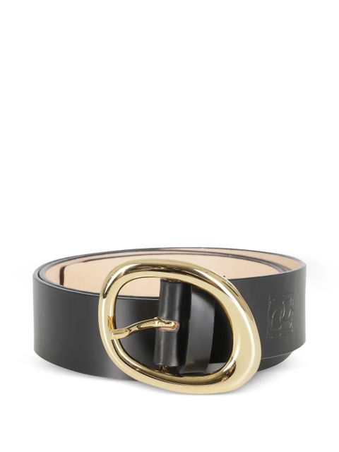 Magda Butrym embossed oval buckle belt - Black - zdjęcie produktu nr 2