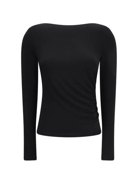Max Mara ruched long-sleeve top - Black - zdjęcie produktu nr 2