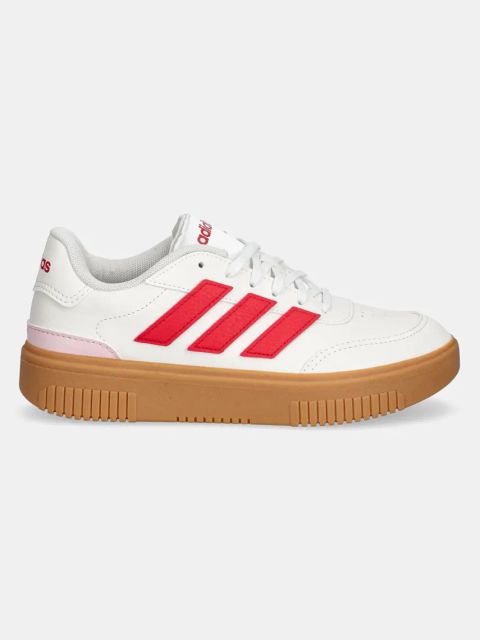 adidas sneakersy Courtblock Bold damskie kolor beżowy JI2209