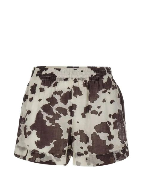 MC2 Saint Barth Meave animal-print shorts - Neutrals - zdjęcie produktu nr 2