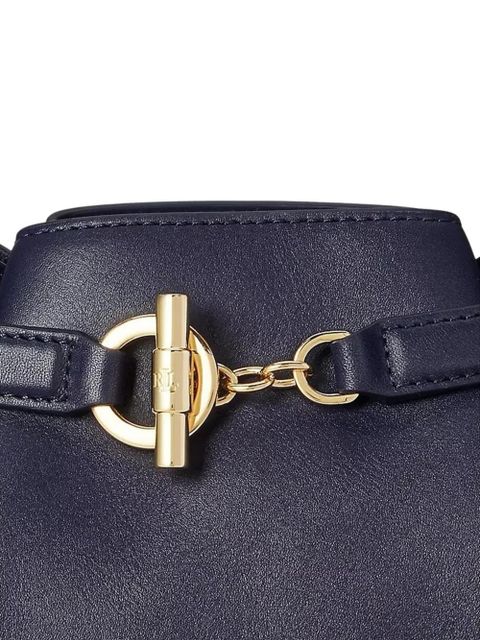 Lauren Ralph Lauren medium Blaike buckle-detail bucket bag - Blue