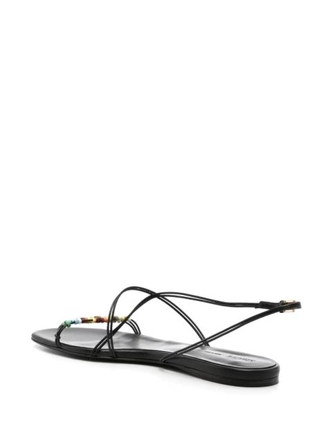 KHAITE beaded sandals - Black - zdjęcie produktu nr 2