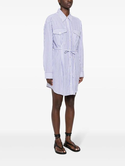 MARANT ÉTOILE Liliane striped shirt dress - Blue