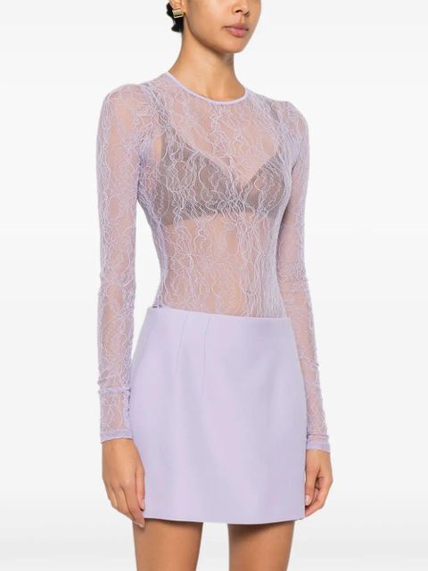 WARDROBE.NYC long-sleeve bodysuit - Purple