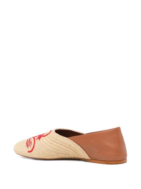 FARM Rio raffia pumps - Neutrals