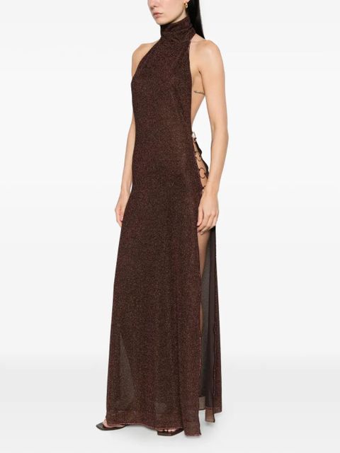 Oséree ring turtleneck maxi dress - Brown - zdjęcie produktu nr 2